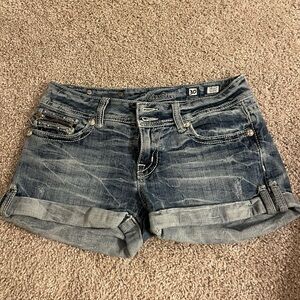 Miss Me Women's Blue Denim Shorts
